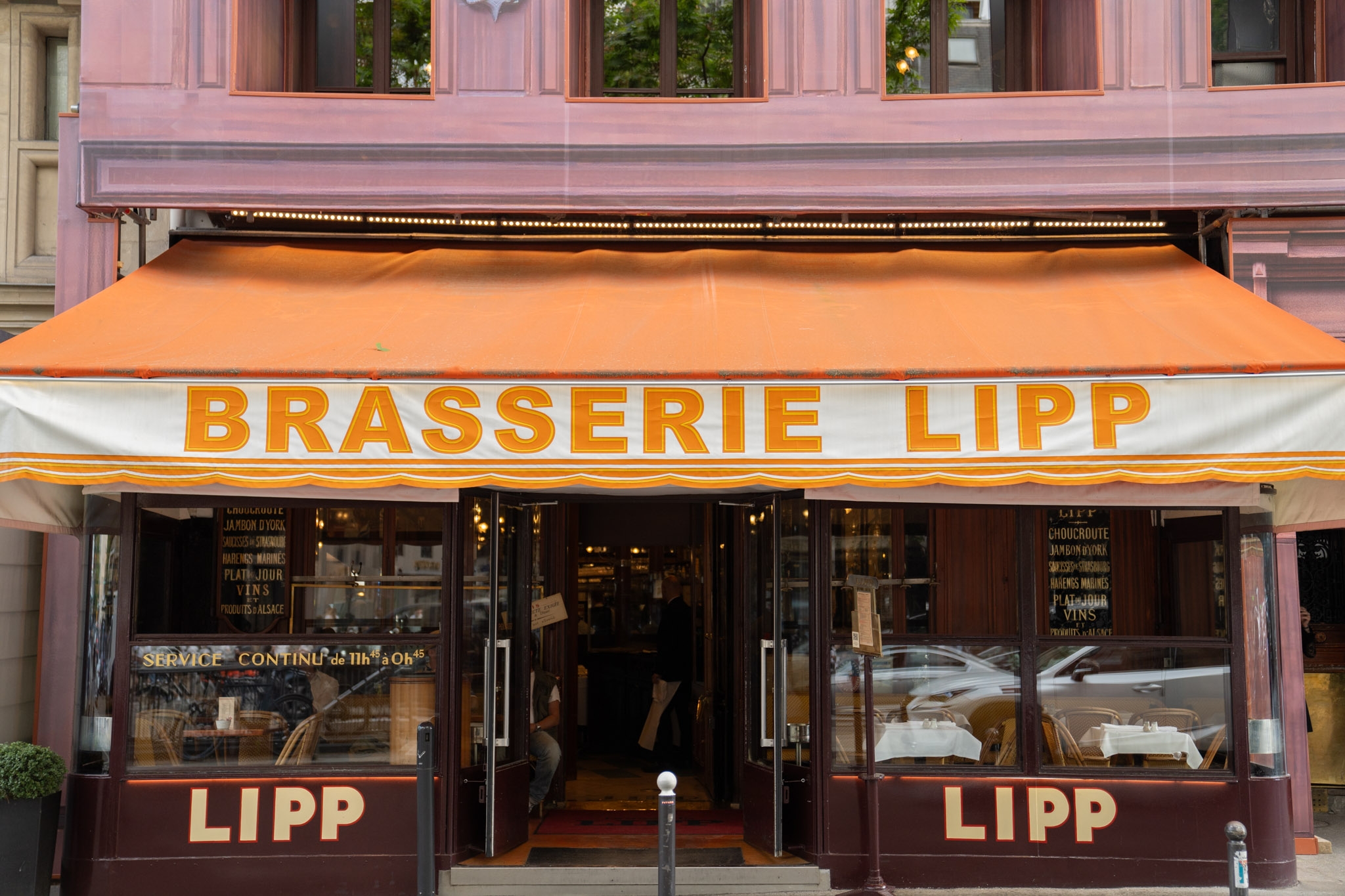 Brasserie Lipp Paris façade et terrasse